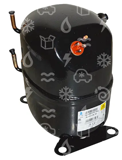 kompresor Tecumseh AJ4511N-TZ, HBP - R134a, 400V, 50 Hz, 3 fáze, rotalock